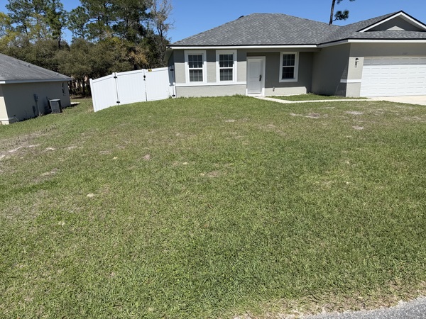 Landscaped front yard